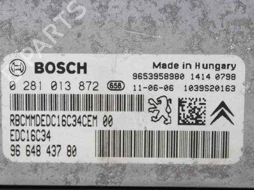 Engine control unit (ECU) PEUGEOT PARTNER Box Body/MPV 1.6 HDi 16V | BP37062796M57 - Image 4