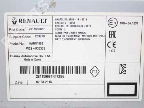 Radio RENAULT CLIO IV (BH_) 1.5 dCi 75 | BP21200157E6 
