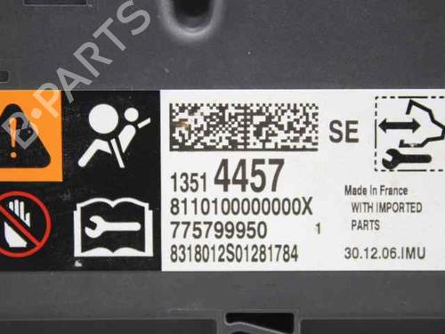 Airbag Kit OPEL ASTRA K Sports Tourer (B16) 1.6 CDTi (35) | BP27645479C86 