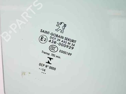 Front right door window PEUGEOT 3008 I MPV (0U_) 1.6 HDi | BP19245423C19 