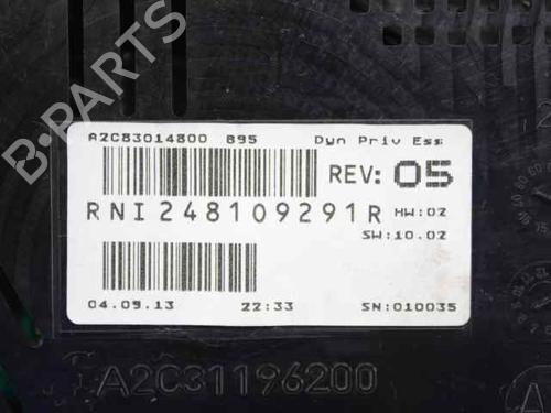 Instrument cluster RENAULT MEGANE III Hatchback (BZ0/1_, B3_) 1.2 TCe (BZ2B, BZ11) | BP19237794C47 