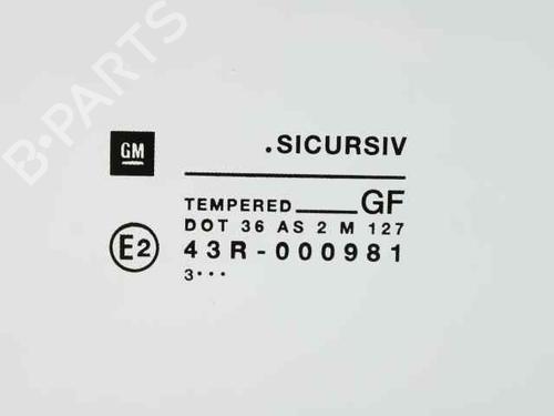 Rear right door window OPEL CORSA B (S93) 1.4 i (F08, F68, M68) | BP19224227C21 