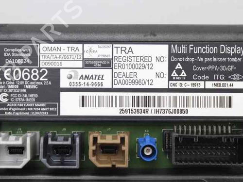 Display monitor RENAULT CLIO IV Grandtour (KH_) 1.5 dCi 90 (KHN3, KHN4) | BP31936208C48 