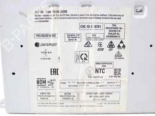 Radio CITROËN C3 III (SX) 1.2 VTi 82 | BP30189367E6