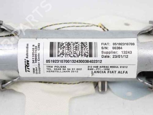 Right curtain airbag FIAT 500 (312_) 1.2 (312AXA1A) | BP29986817C12
