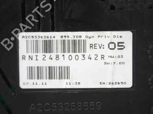 Instrument cluster RENAULT MEGANE III Grandtour (KZ0/1) 1.5 dCi (KZ09, KZ0D, KZ1G, KZ29, KZ14, KZ1W, KZ10, KZ1F,... | BP19238438C47