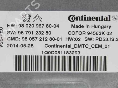 Start/Stop styreenhed PEUGEOT 308 SW II (LC_, LJ_, LR_, LX_, L4_) 1.6 HDi / BlueHDi 115 (LCBHXM, LCBHXT) | BP29644907M59 