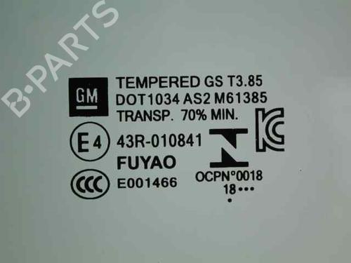 Front left door window OPEL ASTRA K (B16) 1.6 CDTi (68) | BP29761208C18 