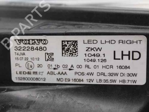Right headlight VOLVO V40 Hatchback (525) D2 | BP37863319C29 - Image 2