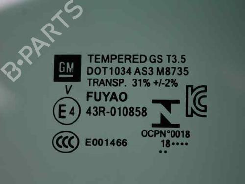 Rear right door window OPEL ASTRA K (B16) 1.6 CDTi (68) | BP29761206C21 