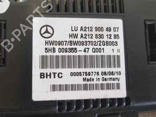 Climate control MERCEDES-BENZ E-CLASS (W212) E 200 CDI / BlueTEC (212.005, 212.006) | BP22730404I5 