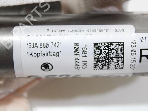 Right curtain airbag SKODA RAPID (NH3, NK3, NK6) 1.6 TDI | BP13911397C12 