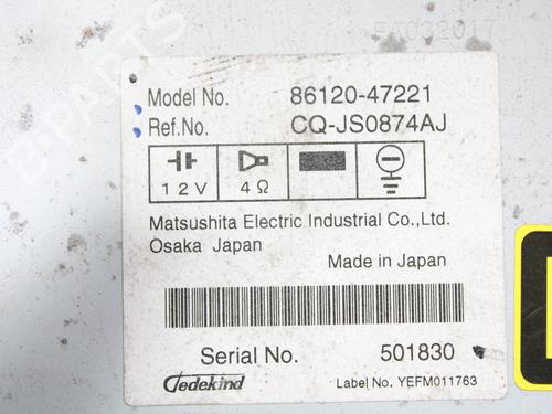 Radio TOYOTA PRIUS Liftback (_W2_)  | BP13895060E6 