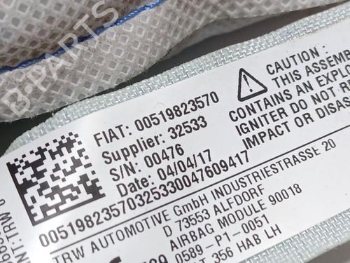 Left curtain airbag FIAT TIPO Hatchback (356_, 357_)  | BP27675256C11 