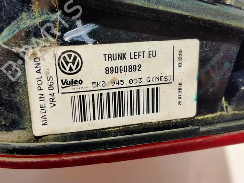 Left tailgate light VW GOLF VI (5K1) 2.0 TDI | BP10357216C79 