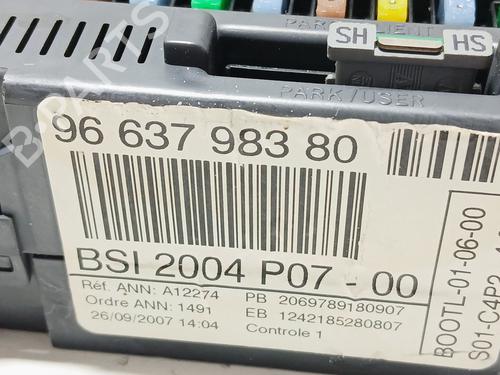 Fuse box PEUGEOT 207 CC (WD_) 1.6 16V | BP30150872E1 