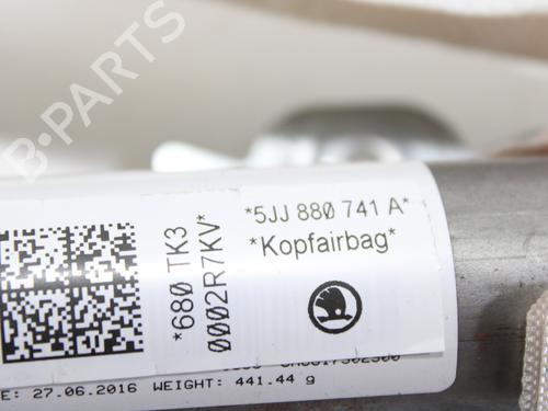 Left curtain airbag SKODA RAPID Spaceback (NH1) 1.2 TSI | BP15408058C11 