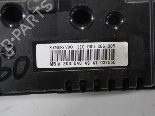 Instrument cluster MERCEDES-BENZ C-CLASS (W203) C 220 CDI (203.008) | BP16422893C47 