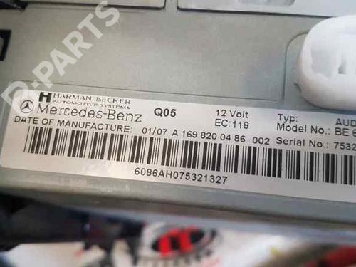 Radio MERCEDES-BENZ A-CLASS (W169) A 180 CDI (169.007, 169.307) | BP5138075E6 