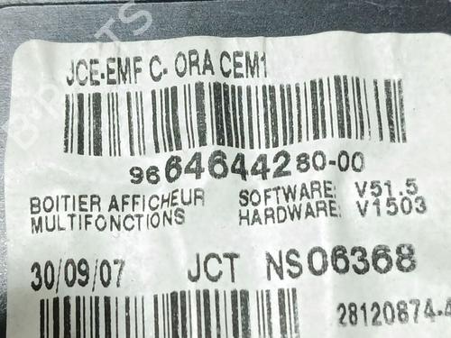 Display monitor PEUGEOT 207 CC (WD_) 1.6 16V | BP30150871C48