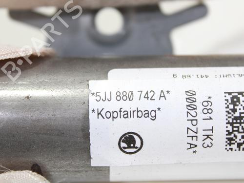 Right curtain airbag SKODA RAPID Spaceback (NH1) 1.2 TSI | BP15408060C12 