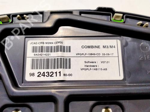 Instrument cluster CITROËN C-ELYSEE (DD_) 1.6 BlueHDi 100 | BP11272740C47 