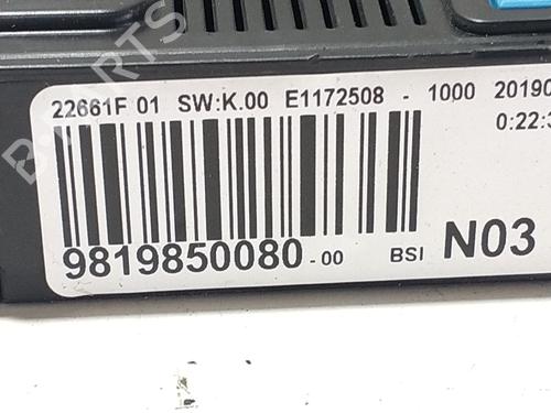 Fuse box PEUGEOT 2008 I (CU_) 1.5 BlueHDI 100 | BP29339627E1 