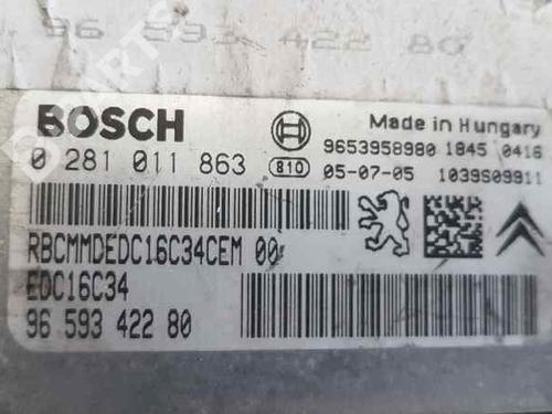 Engine control unit (ECU) PEUGEOT 307 (3A/C)  | BP5571784M57 