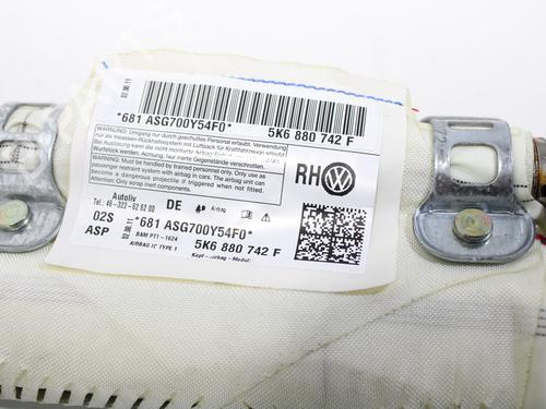 Right curtain airbag VW GOLF VI (5K1)  | BP11861124C12 