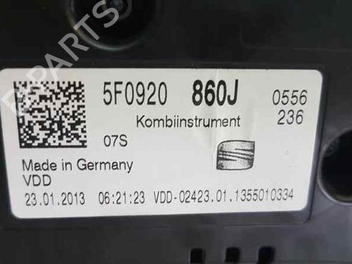 Instrument cluster SEAT LEON (5F1)  | BP5392112C47 