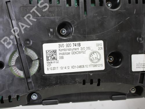 Instrument cluster SKODA SUPERB III (3V3)  | BP18680549C47 