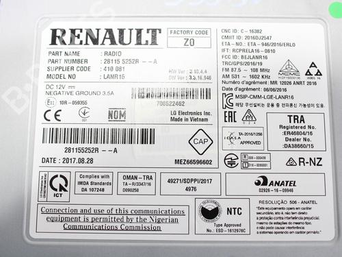 Radio RENAULT MEGANE IV Hatchback (B9A/M/N_)  | BP16454456E6 