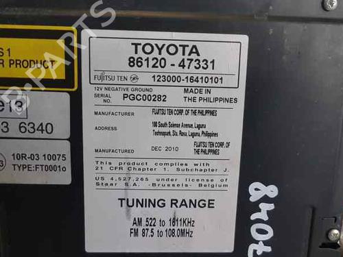 Radio TOYOTA PRIUS (_W3_) 1.8 Hybrid (ZVW3_) | BP5140004E6 