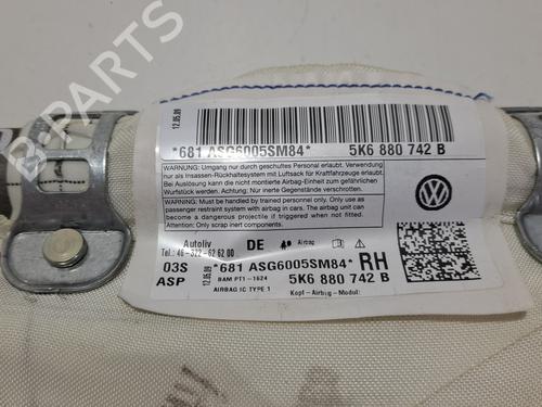 Right curtain airbag VW GOLF VI (5K1) 2.0 TDI | BP10403138C12 