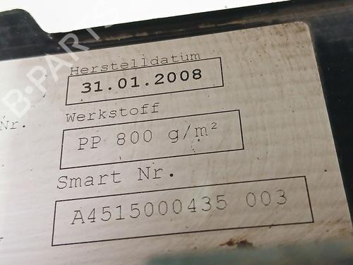 Front slam panel SMART FORTWO Coupe (451) 1.0 Turbo (451.332) | BP35946578C72 - Image 5