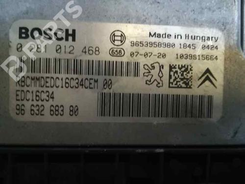Engine control unit (ECU) CITROËN XSARA PICASSO (N68) 1.6 HDi | BP5139080M57 