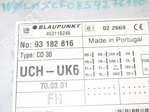Radio OPEL TIGRA TwinTop (X04) 1.3 CDTI (R97) | BP13874430E6 