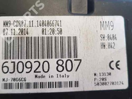 Instrument cluster SEAT IBIZA IV SC (6J1, 6P5) 1.2 | BP5137489C47 