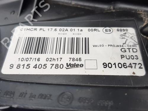 Left headlight PEUGEOT 2008 I (CU_) 1.2 VTi | BP40503387C28 - Image 2
