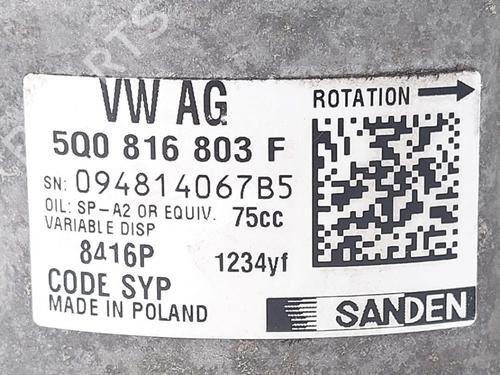 AC compressor VW PASSAT B8 Variant (3G5, CB5) 1.6 TDI | BP31599958M34 