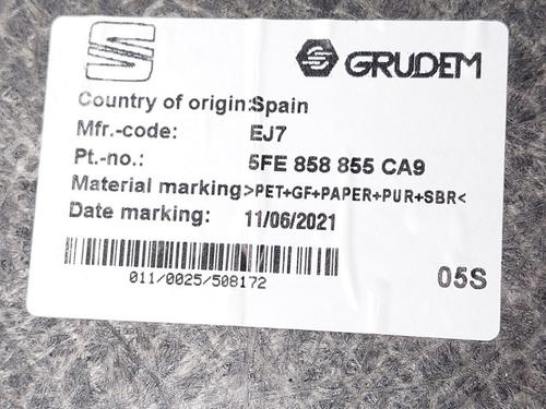 Boot lining SEAT LEON Sportstourer (KL8, KLD) 1.5 TSI | BP30875635I3
