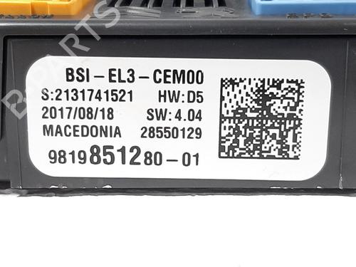 Fuse box OPEL CROSSLAND X / CROSSLAND (P17, P2QO) 1.5 Turbo D (75) | BP19752340E1 