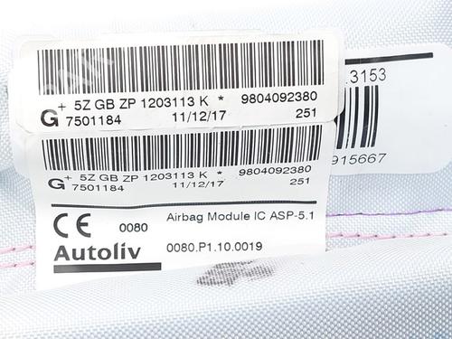 Left curtain airbag PEUGEOT 2008 I (CU_) 1.2 THP 110 / PureTech 110 | BP29868535C11