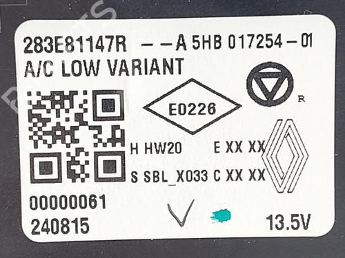 Commande Chauffage DACIA SPRING Extreme | BP37760551I5  - Image 6