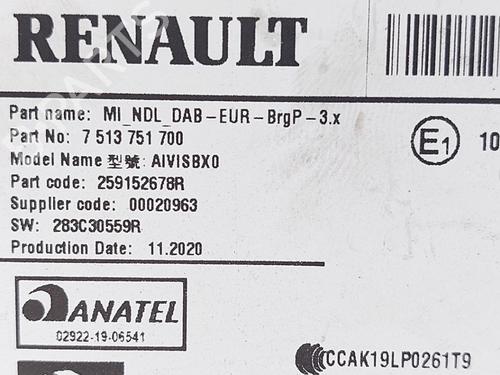 Control unit RENAULT CAPTUR II (HF_) TCe 130 (HFMF) | BP39209281M11 - Image 4