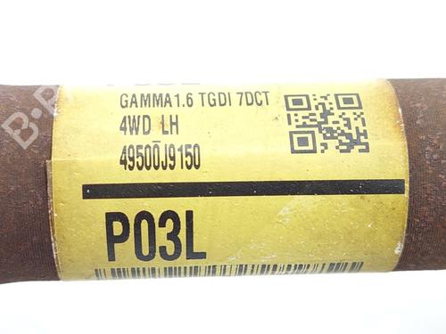 Left front driveshaft HYUNDAI KONA (OS, OSE, OSI) 1.6 T-GDi 4WD | BP25825172M38 