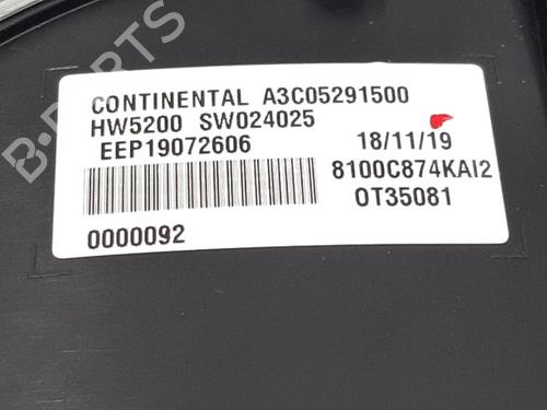 Instrument cluster MITSUBISHI ECLIPSE CROSS (GK_, GL_) Plug-in Hybrid 4WD (GL3W) | BP19760192C47 