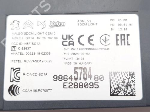 Lights ECU PEUGEOT 3008 III (KA_, KB_, KC_) Hybrid 136 (KAHPYE) | BP22989251M55 
