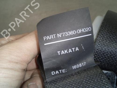 Rear left seatbelt TOYOTA AYGO (_B4_) 1.0 (KGB40) | BP19755180I29 