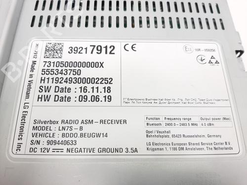 Bilradio OPEL ASTRA K (B16) 1.2 Turbo (68) | BP29954669E6 